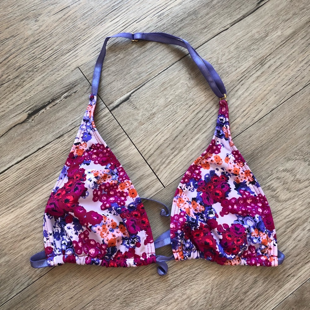 L*Space Floral Print Bikini Top